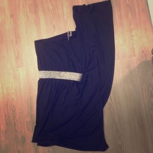 One shoulder plus size cocktail dress